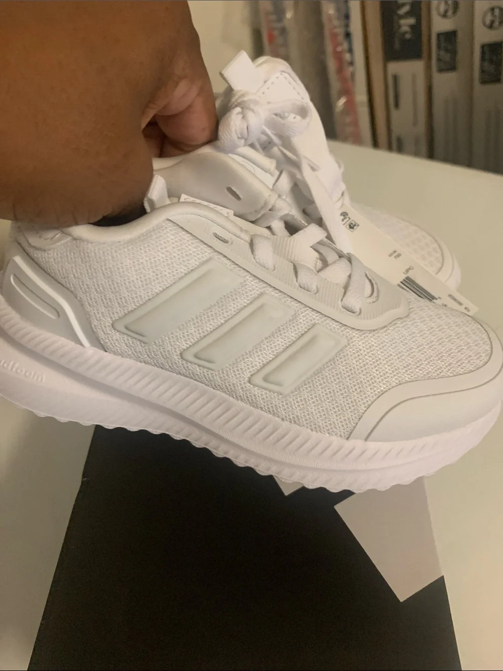 White Athletic Lace-Up Sneakers - kids
